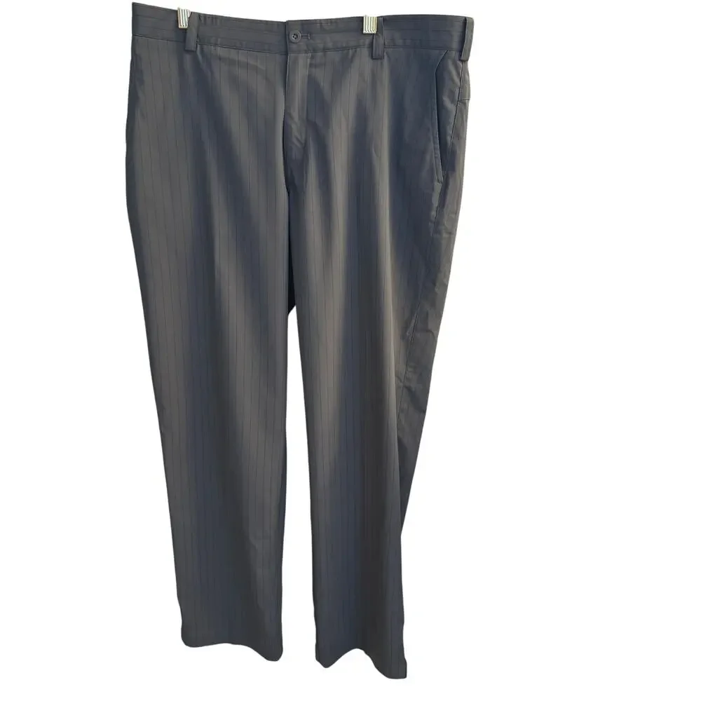 Nike Pants Men's 34x30 Grey Striped‎ Golf Performance Tour